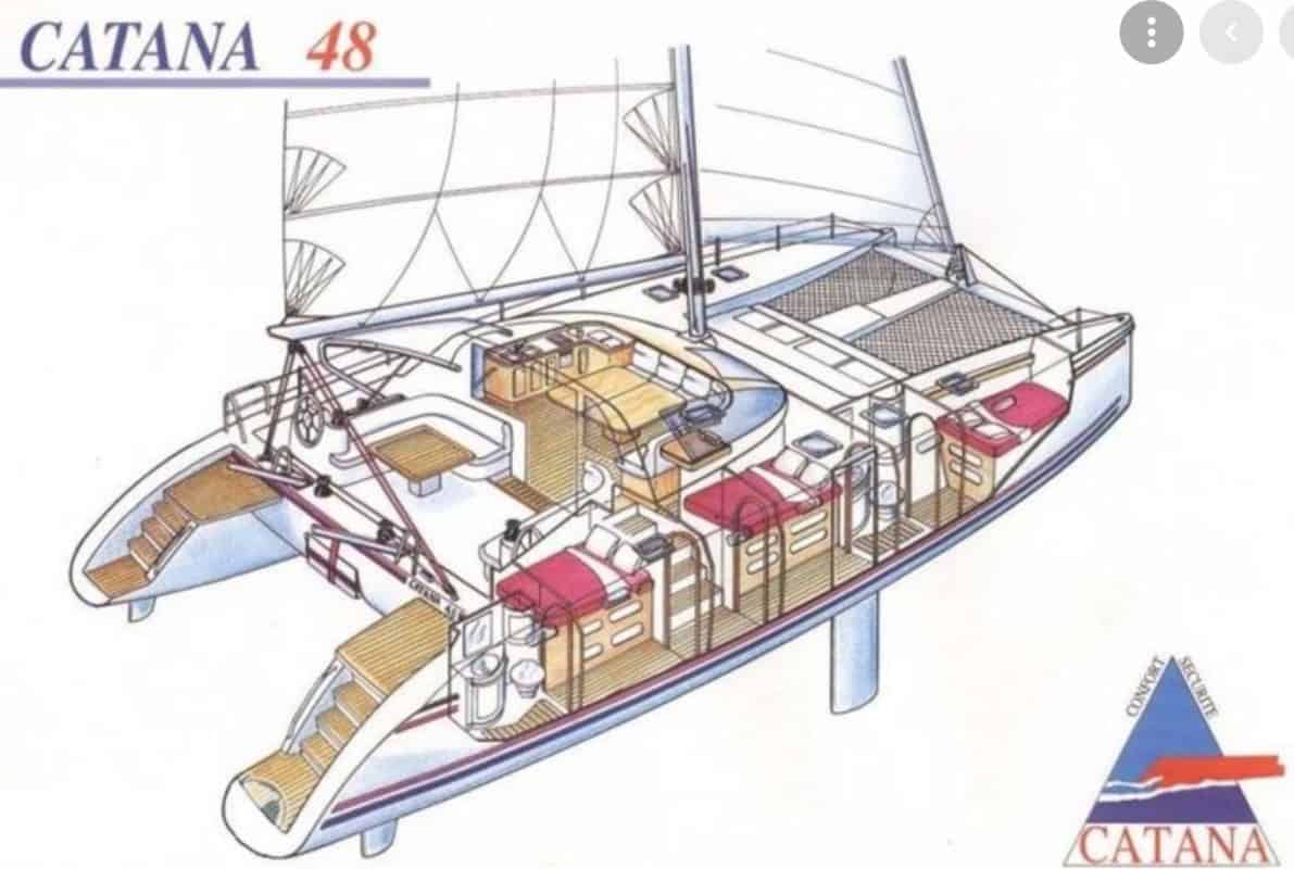 Catamaran Catana 48 - Plan