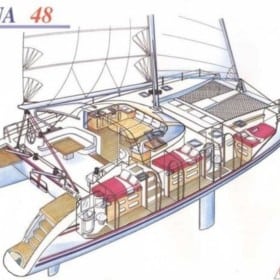 Catamaran Catana 48 Plan