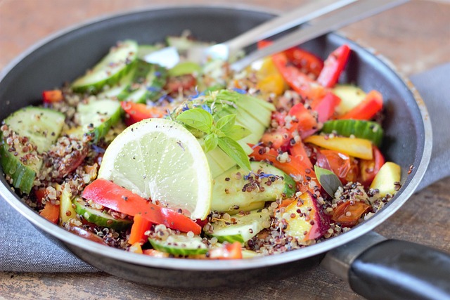 Cuisine en bateau salade quinoa